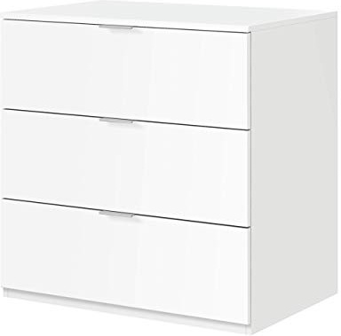 13Casa Larissa A2 Cassettiera, 77 x 38 x 80 H Cm, Bianco, Melamina