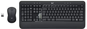 Logitech MK540 Kit Tastiera e Mouse Wireless per Windows, Wireless 2,4 GHz con Ricevitore USB Unifying, Mouse Wireless, Tasti Rapidi Multimediali, Batteria Durevole, PC/Laptop, Layout Italiano QWERTY