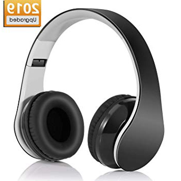 Cuffie Bluetooth 4.1 Headphones Wireless Pieghevole - Audio Stereo Hi-fi Microfono Incorporato con Jack Audio da 3.5 mm, Compatibili con IPhone, Samsung, Telefoni e Tablet Android