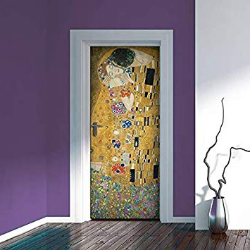 Dekoidea by Crearreda Decorazione cover adesiva per porte 83 x 210 cm in Vinile bubblefree (Klimt)