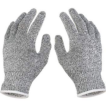 Leezo Resistente al Taglio Guanti da Lavoro Hppe Food Grade Livello 5 Traspirante Anti Taglio Guanti protettivi di Sicurezza da Lavoro per Cucina Giardino casa Fai da Te S/M/L/XL