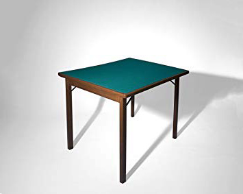 Tavoloverde 1 Tavolo da Gioco Pieghevole, Noce Verniciato, nessuna
