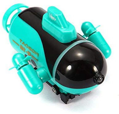 LaDicha Mini Micro Radio Remote Control RC Sub Barca da Corsa sommergibile Esploratore Giocattoli Regalo - Verde