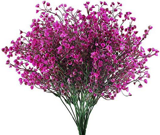 HUAESIN Fiori Finti Artificiali, 4pcs Narcisi Finti Fiori di Plastica Arbusti Piante Cespugli di Plastica per Casa Soggiorno Matrimonio Balcone Interno Esterno Vaso Giardino (40cm)