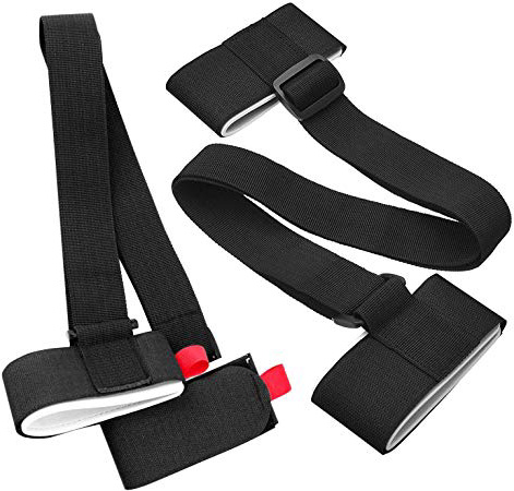 SPECOOL 2 Pack Ski Tracolla Regolabile Poliestere Ski Tracolla per Snowboard Sci, Racchette da Sci e Scarponi da Sci