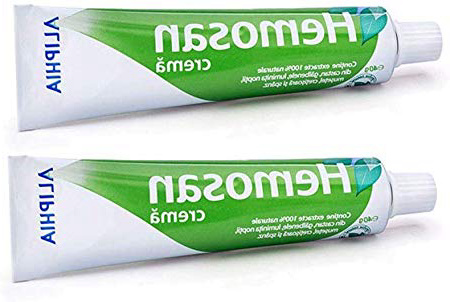 HEMOSAN 2 PACK - Crema antisudorilazione prurito, ragadi anali, emorroidi, eczemi anali, prurito Ani - 100% ingredienti naturali Pile Oinment - Garanzia di rimborso al 100% - Senza parabeni