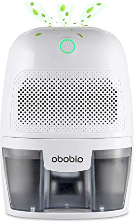 Aidodo Deumidificatore per Casa DH500B Deumidificatori D'Aria Mini Portatile, Silenzioso, 600ml, Assorbire l'acqua 300ml/24h, Auto-off, Contro la Muffa e L'umidità per Ambienti,Casa, Armadio o Garage