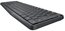 Logitech MK235 Wireless Combo Kit Tastiera e Mouse, QWERTY, Tastiera Italiana, Raggio d'azione: 10 m, Grigio/Antracite