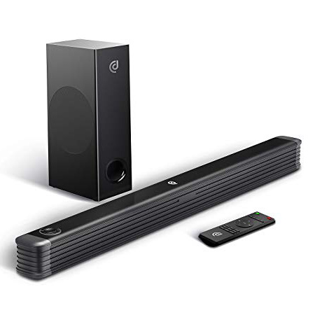BOMAKER SoundBar con Subwoofer Wireless 2.1 Canali, 150W/110db Suono Surround Altoparlante Sistema Home Cinema Bluetooth Compatibile TV/Cellulare/PC per Casa/Bar/Montaggio a Parete, NJORD Ⅰ