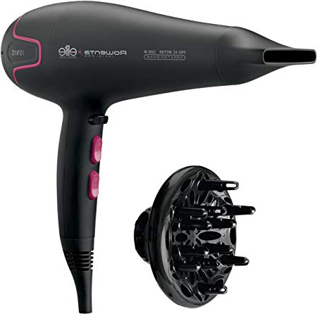 Rowenta CV8732F0 Infini Pro Asciugacapelli di Livello Professionale con Diffusore e Generatore di Ioni, Potenza 2200 W