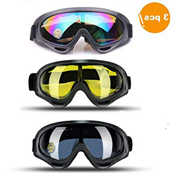 JTENG Occhiali da Sci, Occhiali da Sci Snowboard Confezioni di Occhiali da Sci per Uomo, Donna, con UV400, per l’Equitazione,Slitta Protezione,Antivento,Antiriflesso Lenti e Antipolvere