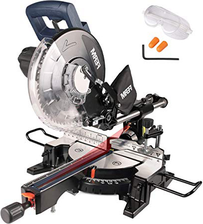 FERM Troncatrice Radiale 1900W - 255 mm - laser - con TCT T60 lama e sacco polvere | ARTIGIANO