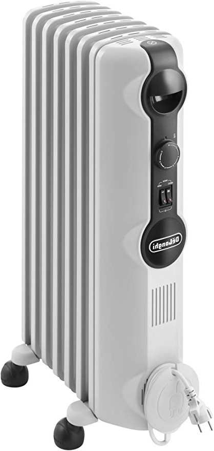 De'Longhi TRRS0715 Radiatore ad Olio Elettrico, Bianco
