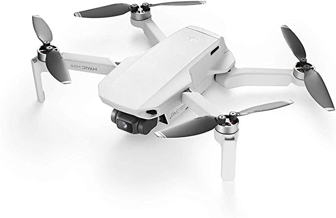 DJI Mavic Mini Drone Ultraleggero e Portatile, Durata Batteria 30 Minuti, Distanza Trasmissione 4 km, Gimbal 3 Assi, 12 MP, Video HD 2.7K