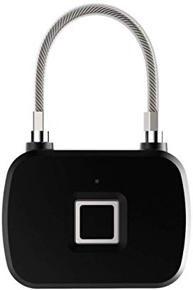 Sylvialuca Lucchetto per Impronte digitali Lucchetto Intelligente Lucchetti per Porte per Impronte digitali Lucchetto per Impronte digitali Portatile antifurto per Valigia con cassetto per Borsa