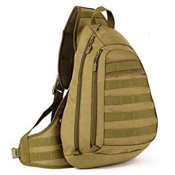 YuanWen croce corpo zaino, tattico militare petto Sling confezione zaino molle di zaino impermeabile borsa a tracolla Army Equipment Gear per ciclismo equitazione campeggio trekking all' aperto