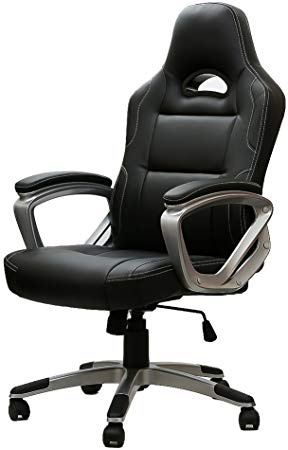 IntimaTe WM Heart Sedia Girevole Direzionale Da Ufficio E Da Casa,Schienale Alto Ergonomico,Cuoio Di PU,Sedia Del Gioco,Sedia Del Computer(nero)