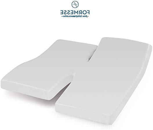 VIGLIETTI Lenzuolo Coprimaterasso Matrimoniale col.1000 Bianco Mis. 160x200 con Angoli Jersey Puro Cotone per Letti ARTICOLATI SNODABILI - FORMESSE bellagracia duo2
