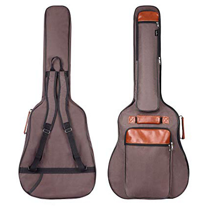 CAHAYA Borsa Chitarra Custodia di Oxford Impermeabile per 41 Pollici Chitarra Acustica/Classica con Imbottitura 8mm/ Manico/Doppia Cinghie da Spalla Regolabile