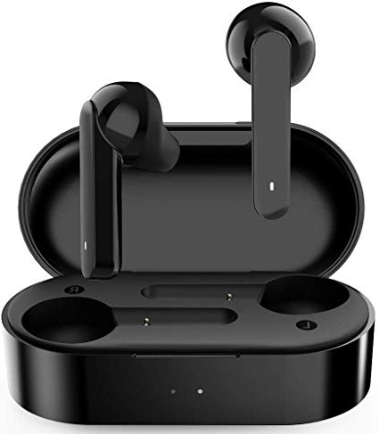 HOMSCAM Cuffie Bluetooth Senza Fili Auricolari Bluetooth 5.0 Auricolari Wireless Sportivi in Ear con Custodia da Ricarica Microfono Resistente al Sudore Hi-Fi Cuffie per iPhone Huawei Samsung Xiaomi