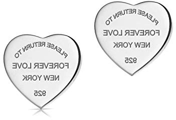 Orecchini a forma di cuore “Forever Love” in acciaio al titanio