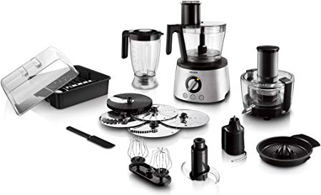 Philips Cucina HR7778/00 Robot da Cucina 5 in 1, Multifunzione con centrifuga, frullatore, spremiagrumi, impastatore, Avance Collection, 1300 W, Argento