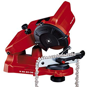 Einhell 4499920 GC-CS 85 E, Affilacatene per Motoseghe, 5500Giri/Min, 85 W, 230 V, Disco abrasivo: 108 mm x 23 mm x 3.2 mm, Rosso