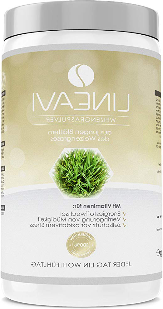 LINEAVI Polvere d’Erba di Grano, dai Fili di Prima Scelta, Polvere d’Erba di Grano in qualità Raw-Food, Made in Germany, Ideale per frullati e Smoothies Verdi, 400 g