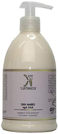 La Migliore CREMA VISO ANTI AGE DA 500 ML con Coenzima Q10, Collagene, Calendula e Vitamina E Centro Estetico Farmacia Viso Corpo Naturale