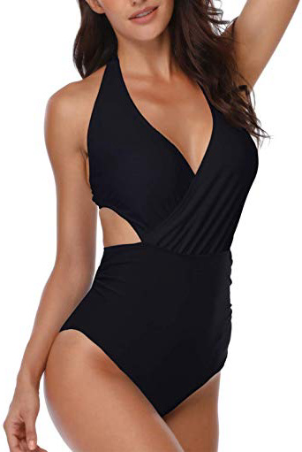 heekpek Costume da Bagno Donna Intero da Spiaggia Sexy Donna Costumi da Bagno Intero da Bagno Bikini Imbottito Push-up Monokini-Bikini