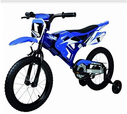 Bicicletta Bambino Modello Motorbike con Rotelle Ruota 16