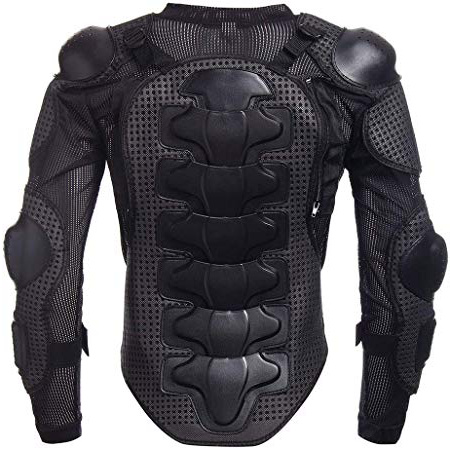 KKmoon Giacche da Moto, Armatura di Giubbotto da Motociclista per Tutto Il Corpo, Protezione Toracica per Spalla, 2XL