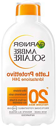 Garnier Ambre Solaire Latte Protettivo Idratante con Burro di Karitè, Protezione Media IP20, 200 ml