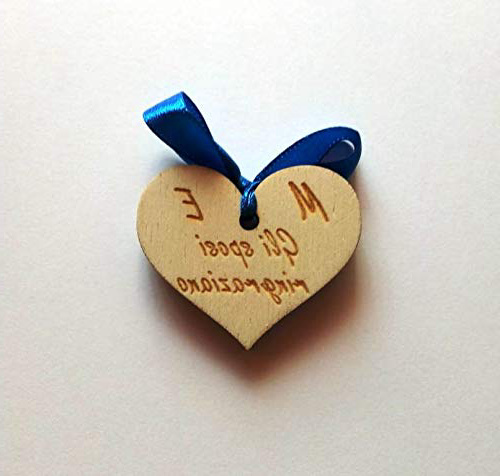 30 pezzi SEGNAPOSTO personalizzato per MATRIMONIO Cuore con iniziali e scritta Idea originale in legno Wedding Ricevimento Tavolo