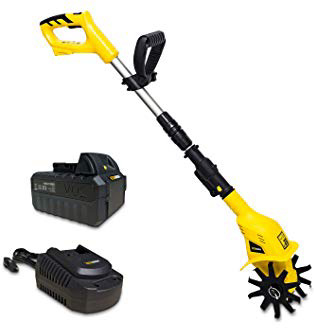 kukumax 20V 4Ah Motozappa, Senza Fili, Batteria al Litio, profondità Massima: 17 cm, Larghezza Massima: 10 cm