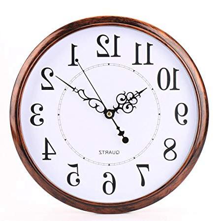 Tosnail 30 cm Orologio da Parete di Silenzioso Stile Vintage Decorazione a Muro