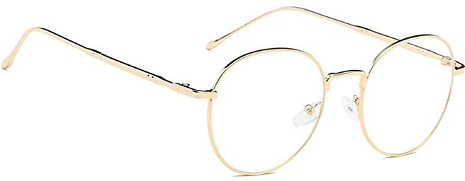 DAUCO Unisex Ovale Montatura Occhiali da Vista Occhio Frame Struttura Vetri Ottici Pianura rotonda vetro Plain completa-Rim Occhiali