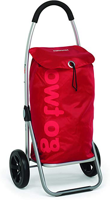 Foppapedretti Go Two, Carrello Spesa, Alluminio e Nylon, Red