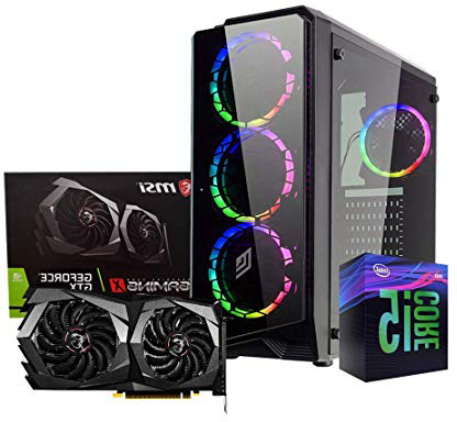 Pc desktop gaming completo Intel i5 9400 4.1ghz / Msi Gtx 1650 Gaming 4gb Ddr5/ Ram Ddr4 8gb/ Ssd M.2 120gb + Hdd 1tb / Wifi - Windows 10/ Computer da gaming assemblato/Pc gaming i5
