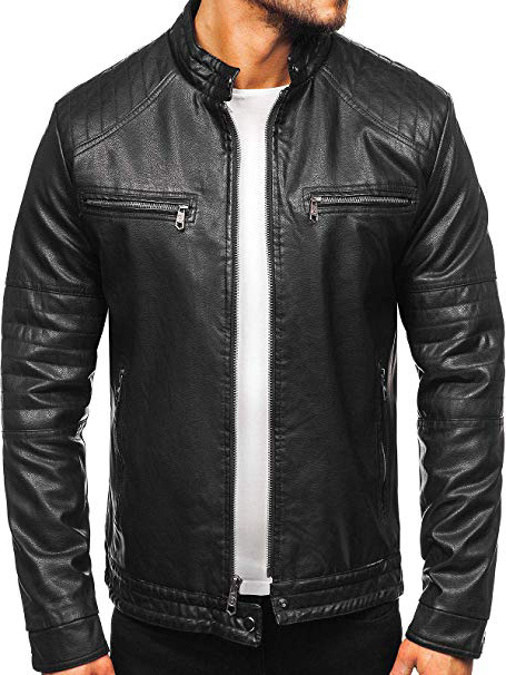 BOLF – Giacca - Trapuntata – con Cappuccio – Mezza Stagione – Sportiva – Cerniere – Uomo Mix 4D4