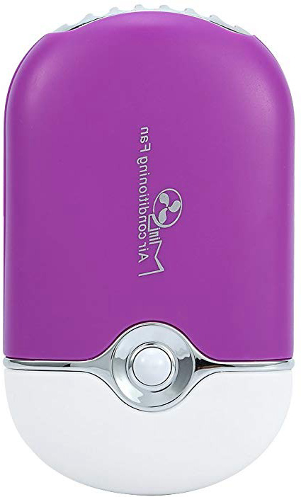 Fan Eyelash - Ventola Mini USB di raffreddamento, Estensione ciglia per il condizionamento dell'aria, Strumento per asciugatura rapida colla, rosa (Color : Purple)