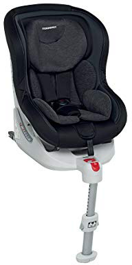 Foppapedretti Isoprogress Seggiolino Auto, Nero Carbon, gruppo 0+/1 (0-18 Kg) per bambini dalla nascita fino a 4 anni circa