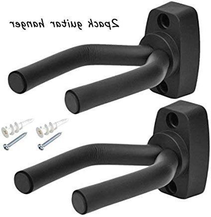 Chitarra Parete Ganci Stand Confezione da 2 Guitar Supporto Gancio Montaggio a parete Ganci Appendi Chitarra per Chitarra Elettrica Basso Elettrico Ukulele Violino