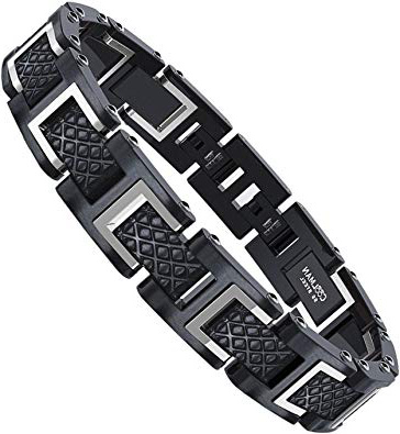 COOLMAN - Bracciale da uomo, Braccialetto in acciaio inossidabile 316L, Dimensione regolabile 20-22 cm, con GRATUITO Gift Box, Serie RacingLegend