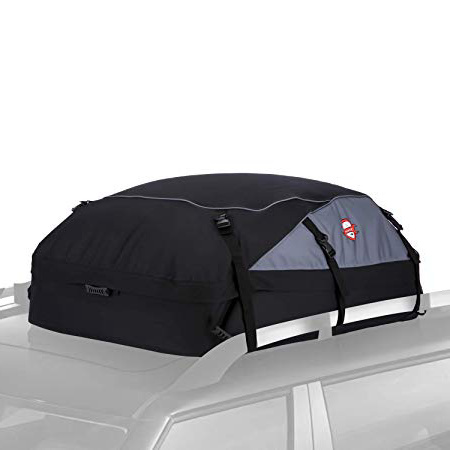 Sailnovo Box Da Tetto Universale, 585 Litri Portapacchi Auto Di 20,7 Piedi Cubi, Facile Da Installare Bagagli Vettori Tetto Morbido Spalline Larghe, Perfetto Per I Viaggi, Automobili, SUV, Ecc