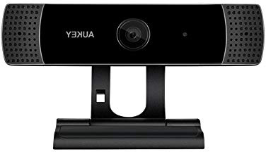 AUKEY Webcam 1080P Full HD con Microfono Stereo, Webcam per Chat Video e Registrazione, Compatibile con Windows, Mac e Android