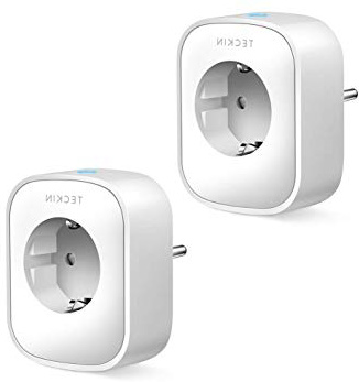 Presa Intelligente WiFi Smart Plug Spina Energy Monitor Compatibile con Google Home/Amazon Alexa/IFTTT,TECKIN Controllo Remoto Funzione di Temporizzazione Presa Wireless per iOS Android App