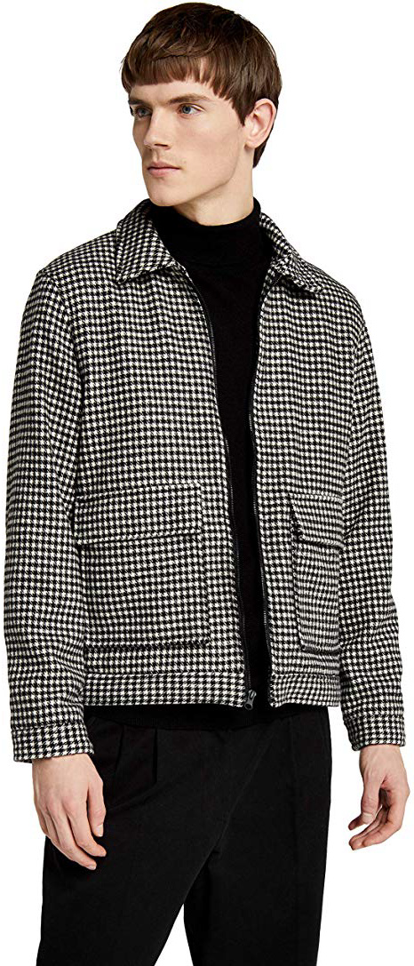 Marchio Amazon - find. Wool Harrington Giacca Uomo