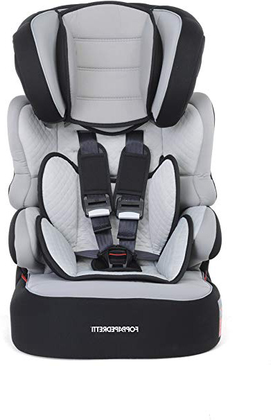 Foppapedretti Babyroad Seggiolino Auto, Nero Carbon, Gruppo 1-2-3 (9-36 Kg) per bambini da 9 mesi a 12 anni circa