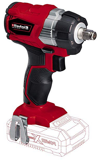 Einhell TE-CW 18 Li BL-solo Avvitatore a Impulsi a Batteria, 2900 RPM, 18 V, Rosso